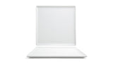 Plates, Mod, 12 Inch, White, Square, 12 Linear Inch,4 - 1 COUNT