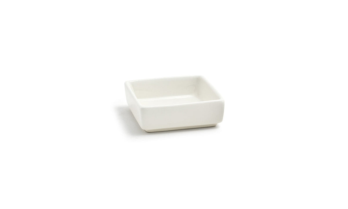 Ramekins, 2.5 Inch, Square, Eurowhite, Porcelain, 2.5 Linear Inch,24 - 1 EACH