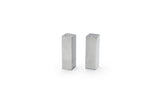 Shaker Sets, Salt & Pepper, 3 Inch, Brushed Silver, Stainless Steel,6 - 1 COUNT