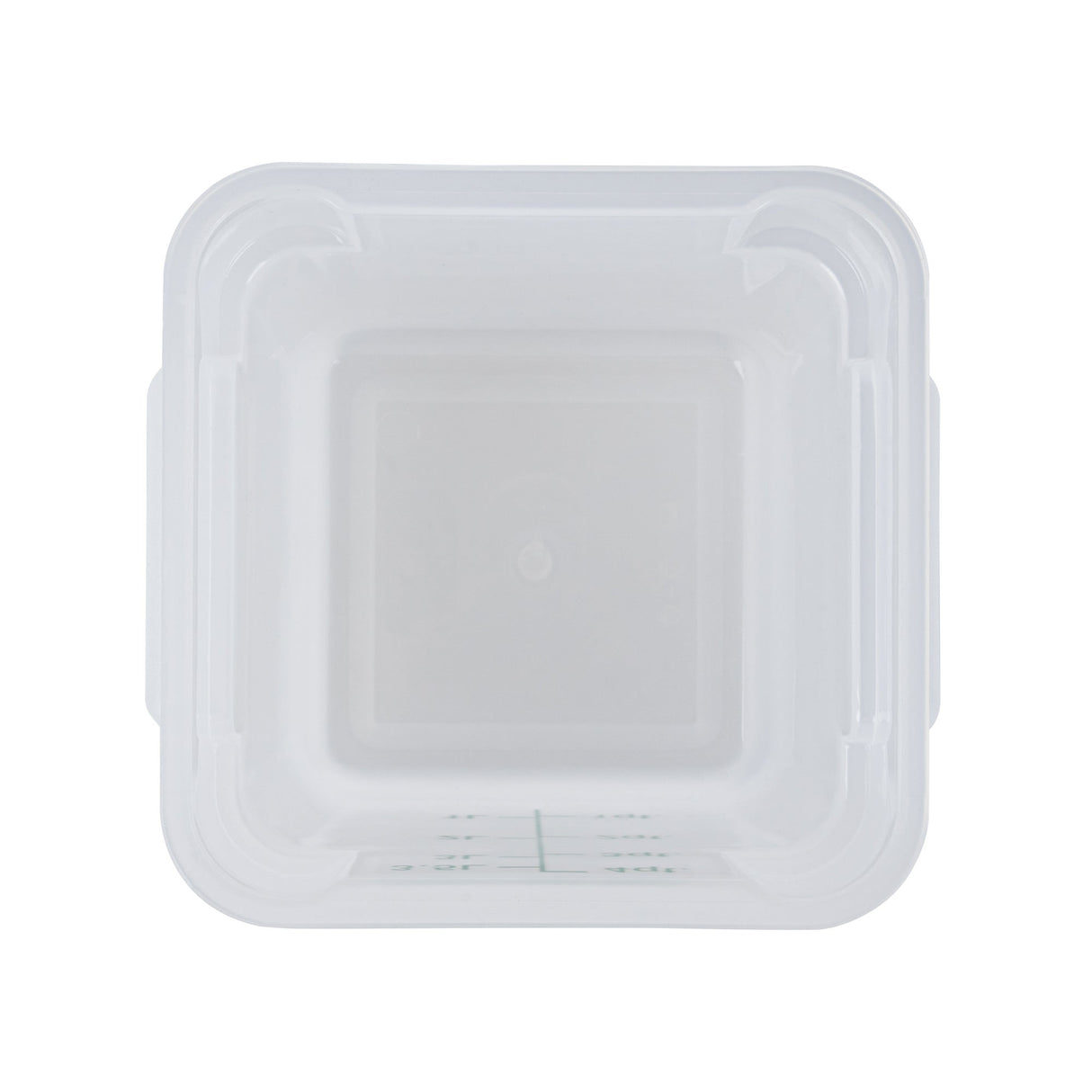 Containers, Food Storage, Met Lux 4 Quart, Square, Translucent, 7 x 7 x 7.50 Inch, with Green Volume Markers,10 - 1 EACH