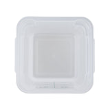 Containers, Food Storage, Met Lux 4 Quart, Square, Translucent, 7 x 7 x 7.50 Inch, with Green Volume Markers,10 - 1 EACH