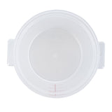 Containers, Food Storage, Met Lux 4 Quart, Round, Translucent, 7.25 x 7.25 x 8.50 Inch, with Red Volume Markers,10 - 1 EACH