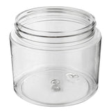 Jars, Candy & Snack, RW Base 16 Ounce, Plastic, Clear, with Black Plastic Lid, 3.75 x 3.75 x 3 Inch,10 - 1 EACH