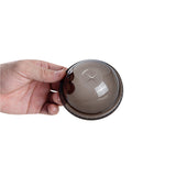 Lids, Dome, Zero Waste, Plastic, Black, 3.50 x 3.50 x 1.75 Inch, Round, for 12/16/24 Ounce Cups, PLA,100 - 1 EACH