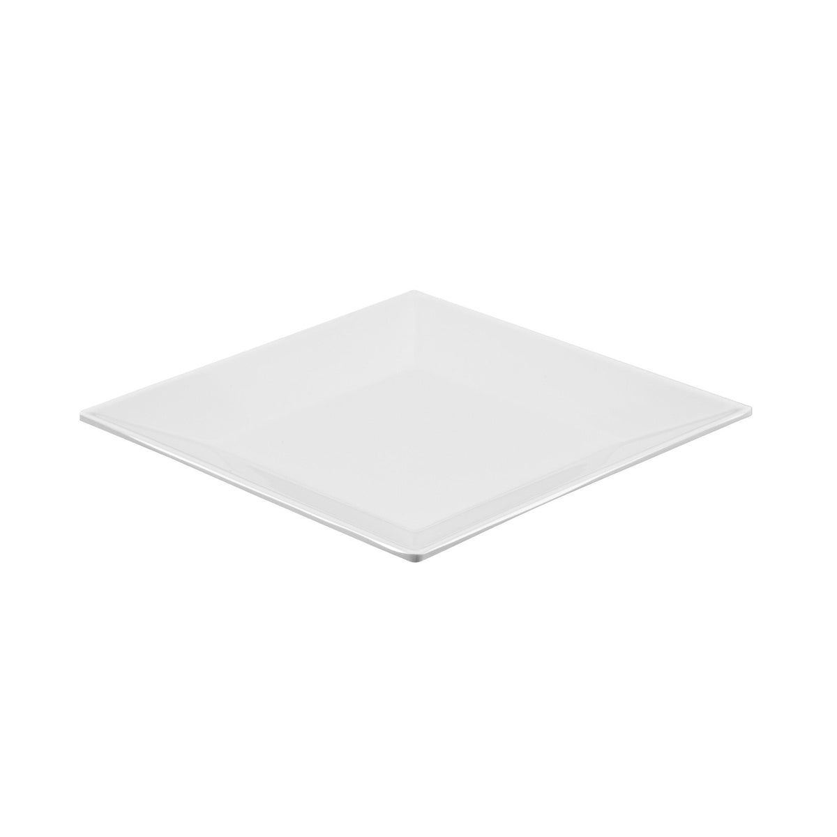Plate, Small, Voga Classic Melamine, 6 x 6 x 0.75 Inch, White, Square,1 - 4 COUNT