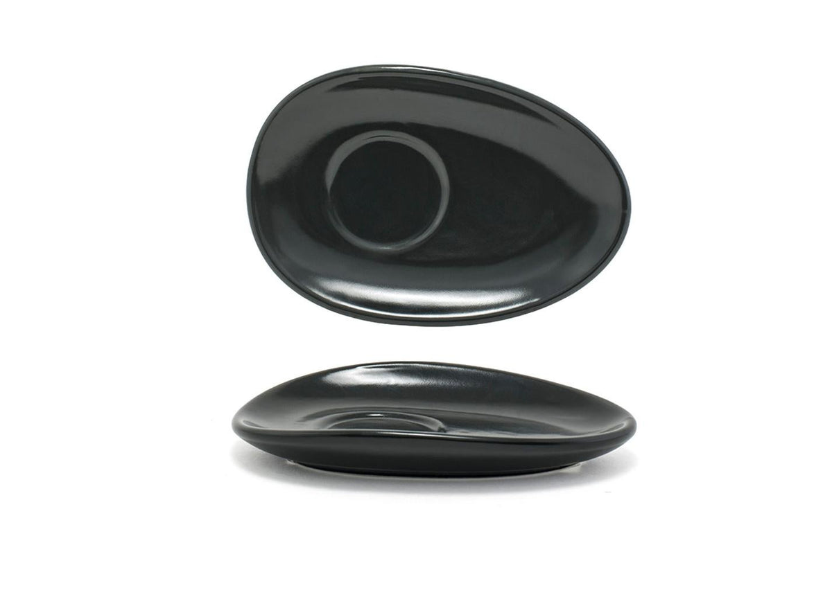 Saucers, Porcelain, 7 Inch, Mussel, Oval,12 - 1 EACH