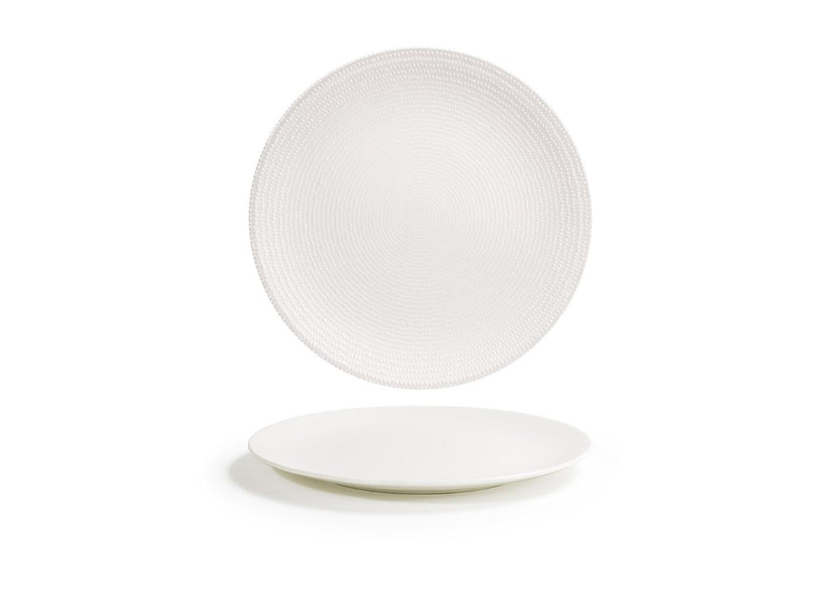 Plates, Coupe, Pearl, 9.5 Inch, White, Round,6 - 1 COUNT