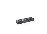 Baskets, Dots, 11 x 2.75 Inch, Silver, Brushed Stainless Steel,6 - 1 COUNT