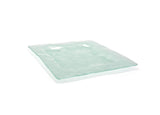 Plates, Glass, 13 Inch, Frosted, Square,6 - 1 COUNT