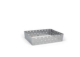 Organizer, Shallow, 12.25 x 9.5 x 2.75 Inch, Half-Size Dots, Silver, Metal,2 - 1 EACH