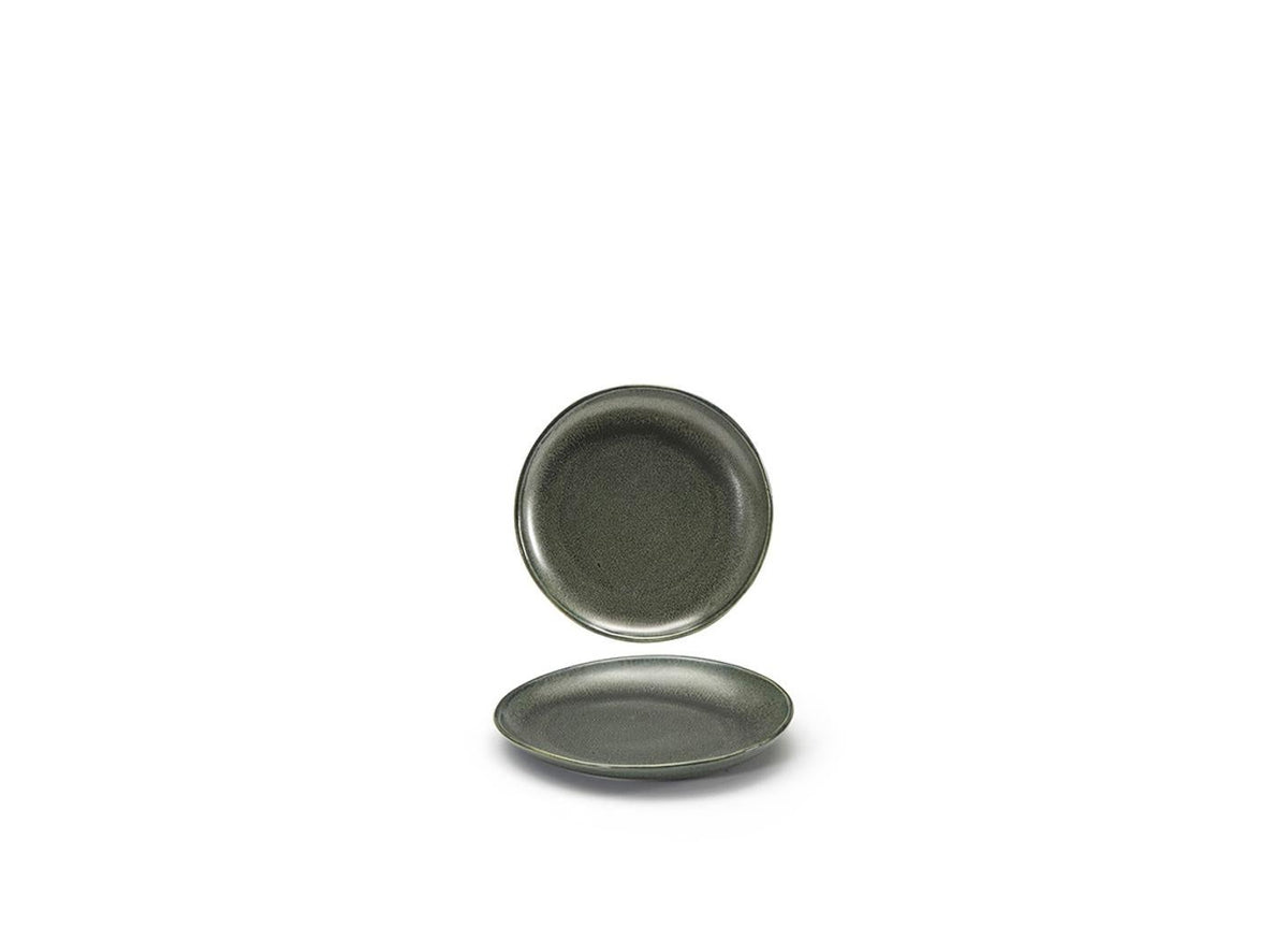 Plates, Porcelain, 6 Inch, Sage, Round,12 - 1 EACH