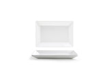 Plates, 7 x 5 Inch, White, Rectangular,12 - 1 EACH