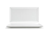 Plates, 13 x 7 Inch, White, Rectangular,4 - 1 COUNT