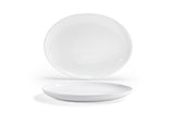 Platters, 17 Inch, White, Oval,2 - 1 COUNT