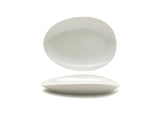 Plates, Porcelain, 12 Inch, Scallop, Oval,2 - 1 COUNT