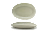 Plates, Porcelain, 10 Inch, Pumice, Oval,4 - 1 COUNT