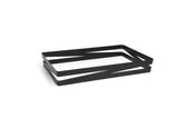 Organizer, Shallow, 12 x 2.75 Inch Full-Size, Zig Zag, Matte Black, Metal,2 - 1 COUNT
