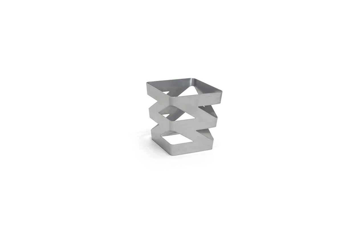 Organizer, Deep, 5.5 x 6 Inch, Zig Zag, Silver, Metal,4 - 1 COUNT