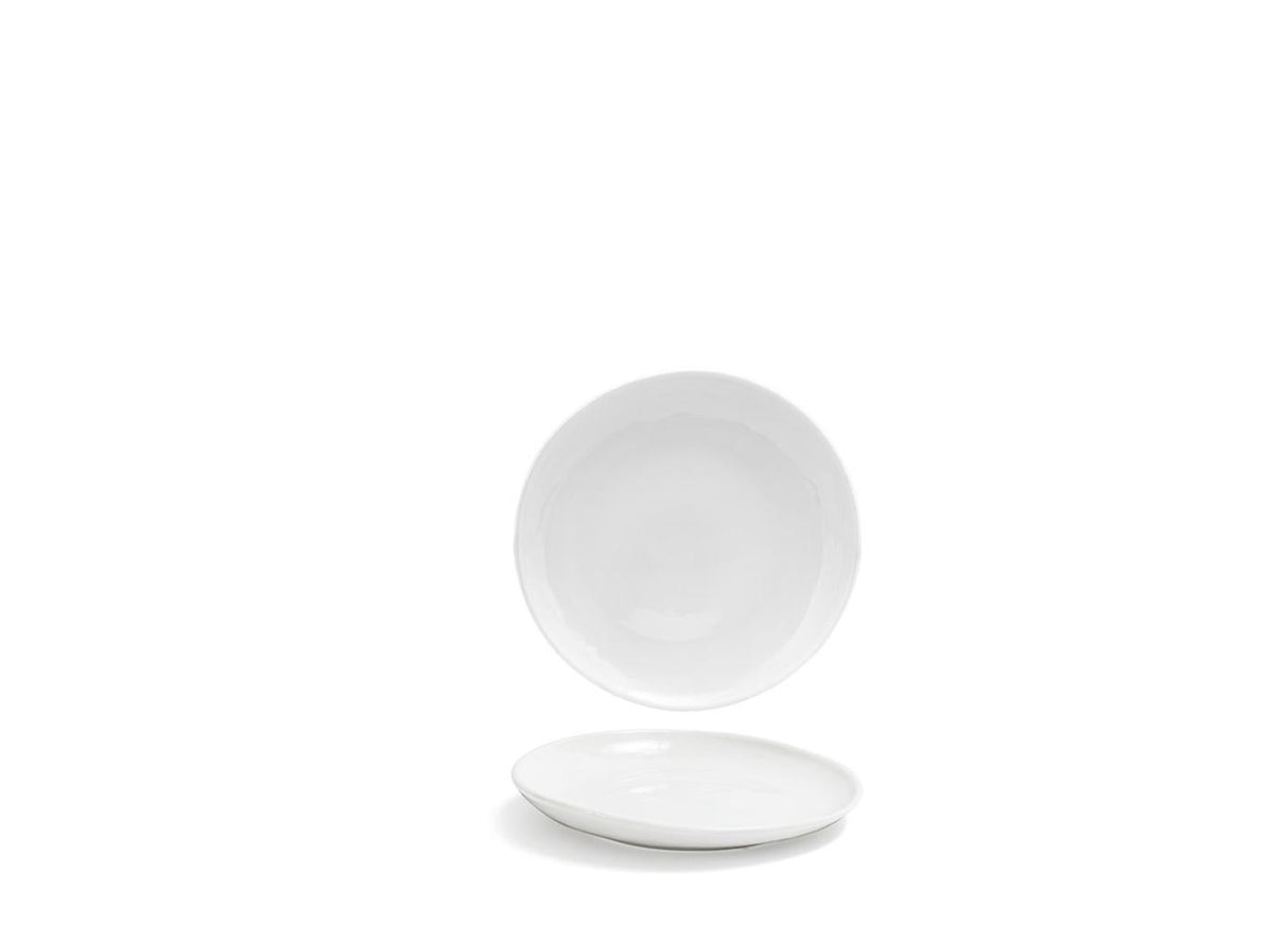 Plates, Porcelain, 6 Inch, White, Round,12 - 1 EACH