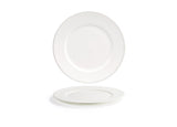 Plates, Rim, 9.5 Inch, White, Round,6 - 1 COUNT