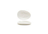Saucers, Porcelain, 5 Inch, Scallop, Oval,12 - 1 EACH