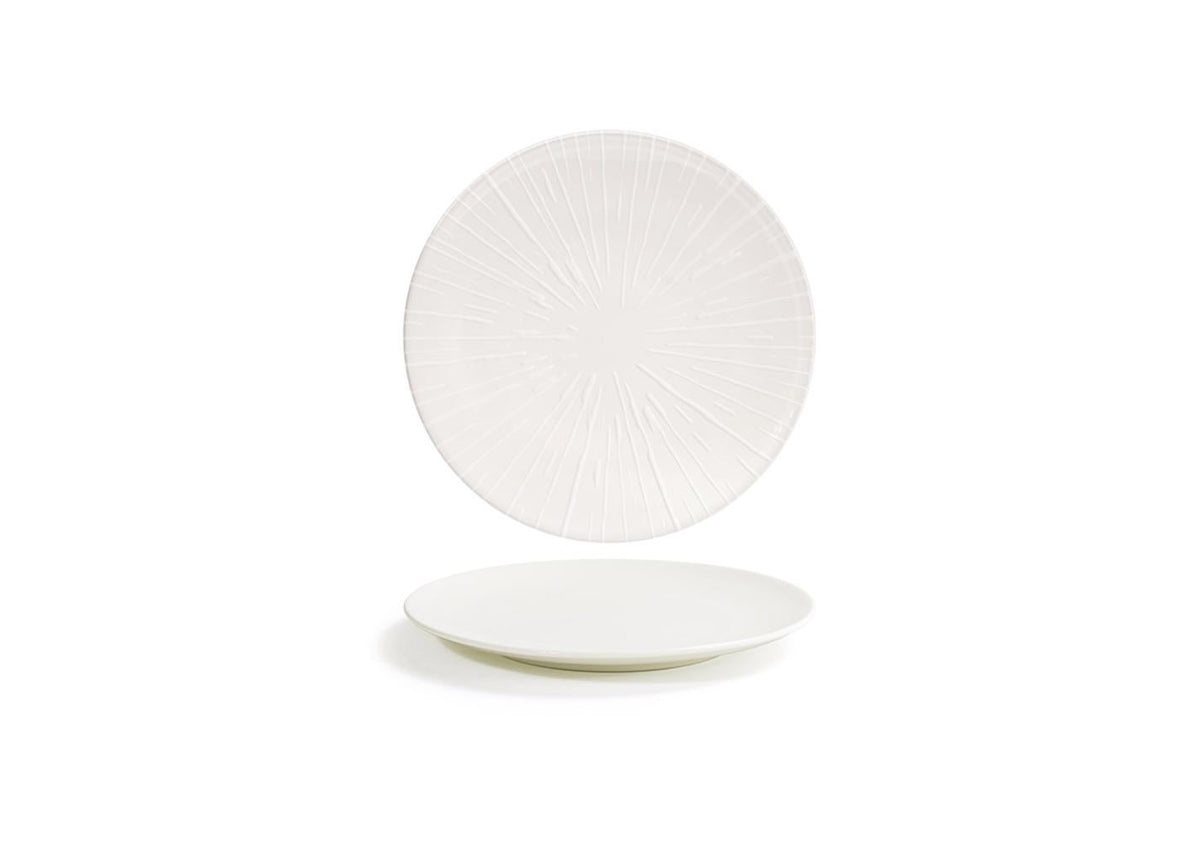 Plates, Coupe, Spoke, 8 Inch, White, Round,6 - 1 COUNT