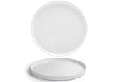 Platters, 14 Inch, White, Round,2 - 1 COUNT