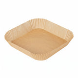 Liners, Air Fryer, Pastry Tek 8 x 8 x 1.75 Inch, Silicone-Coated Paper, Unbleached, Square,100 - 1 COUNT