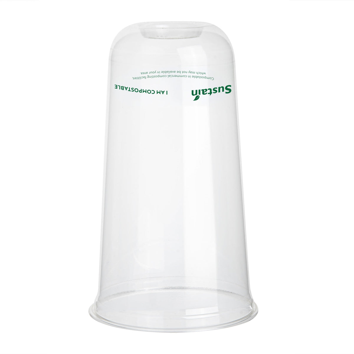 Cups, Zero Waste 24 Ounce, Plastic, Clear, 3.50 x 3.50 x 6 Inch, U-Shape Rounded Bottom, PLA,10 - 100 COUNT