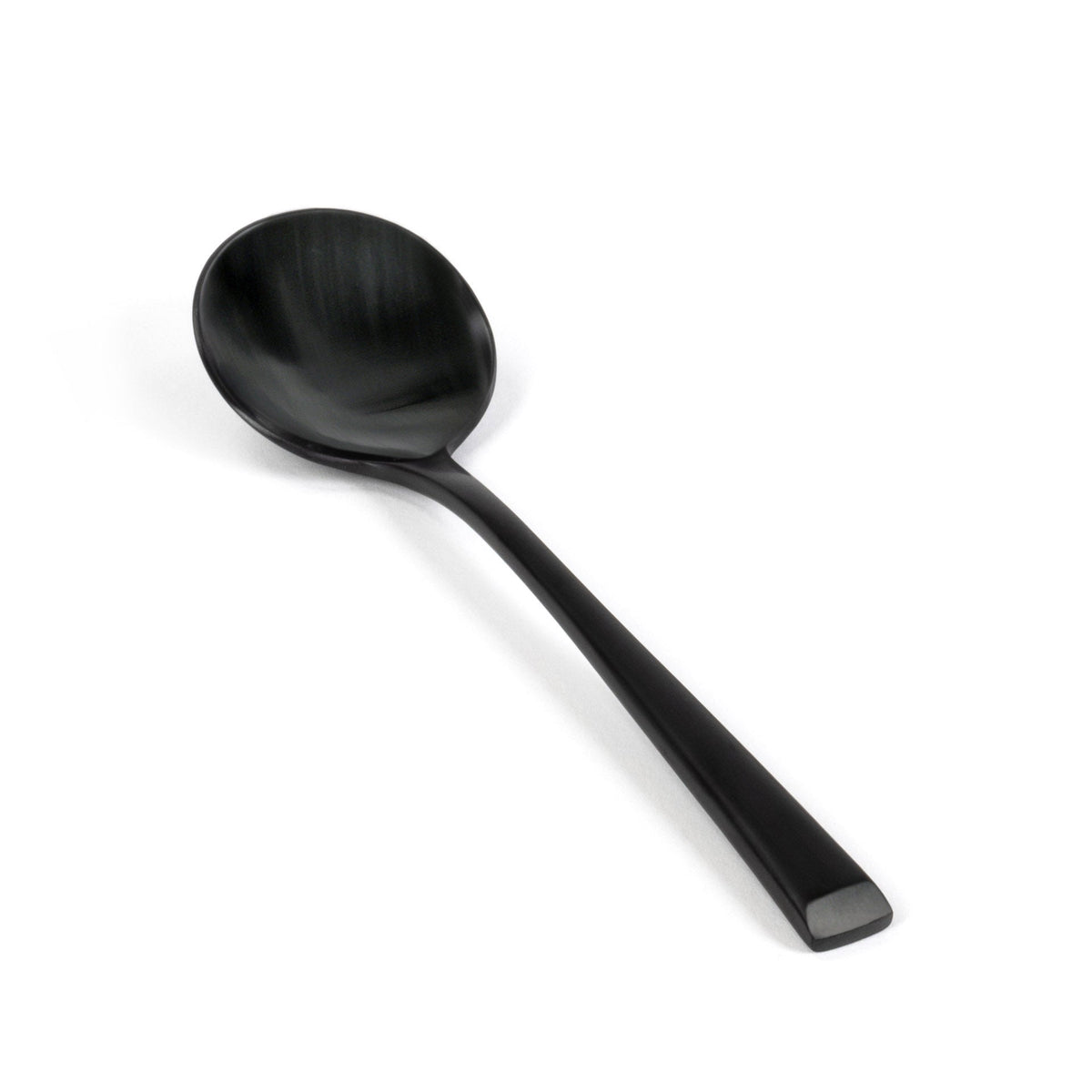 Spoons, Bouillon, Parker, Matte Black, 6.25 Inch,12 - 1 COUNT