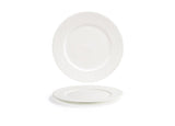Plates, Rim, Facet, 9.5 Inch, White, Round,6 - 1 COUNT