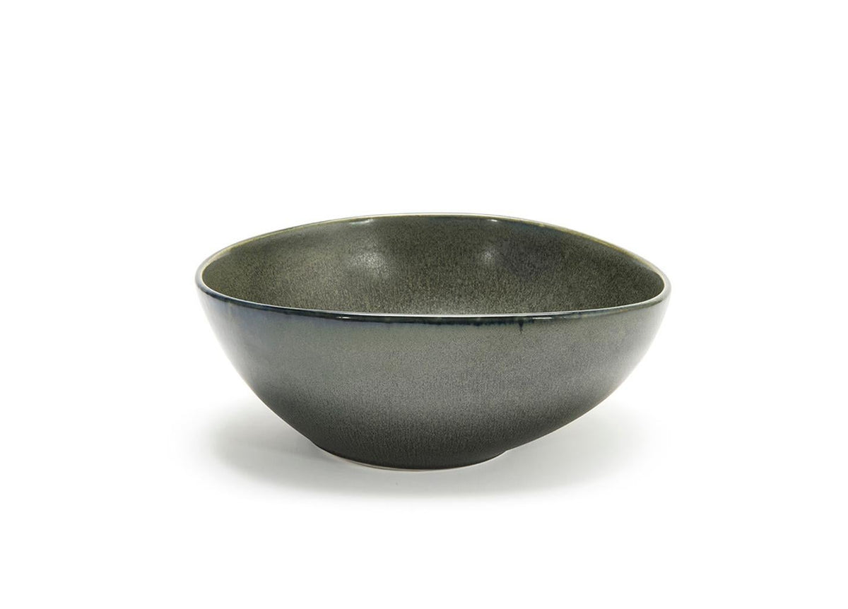 Bowls, Tall, Porcelain, 60 Ounce, 9.5 Inch, Sage, Oval,2 - 1 COUNT