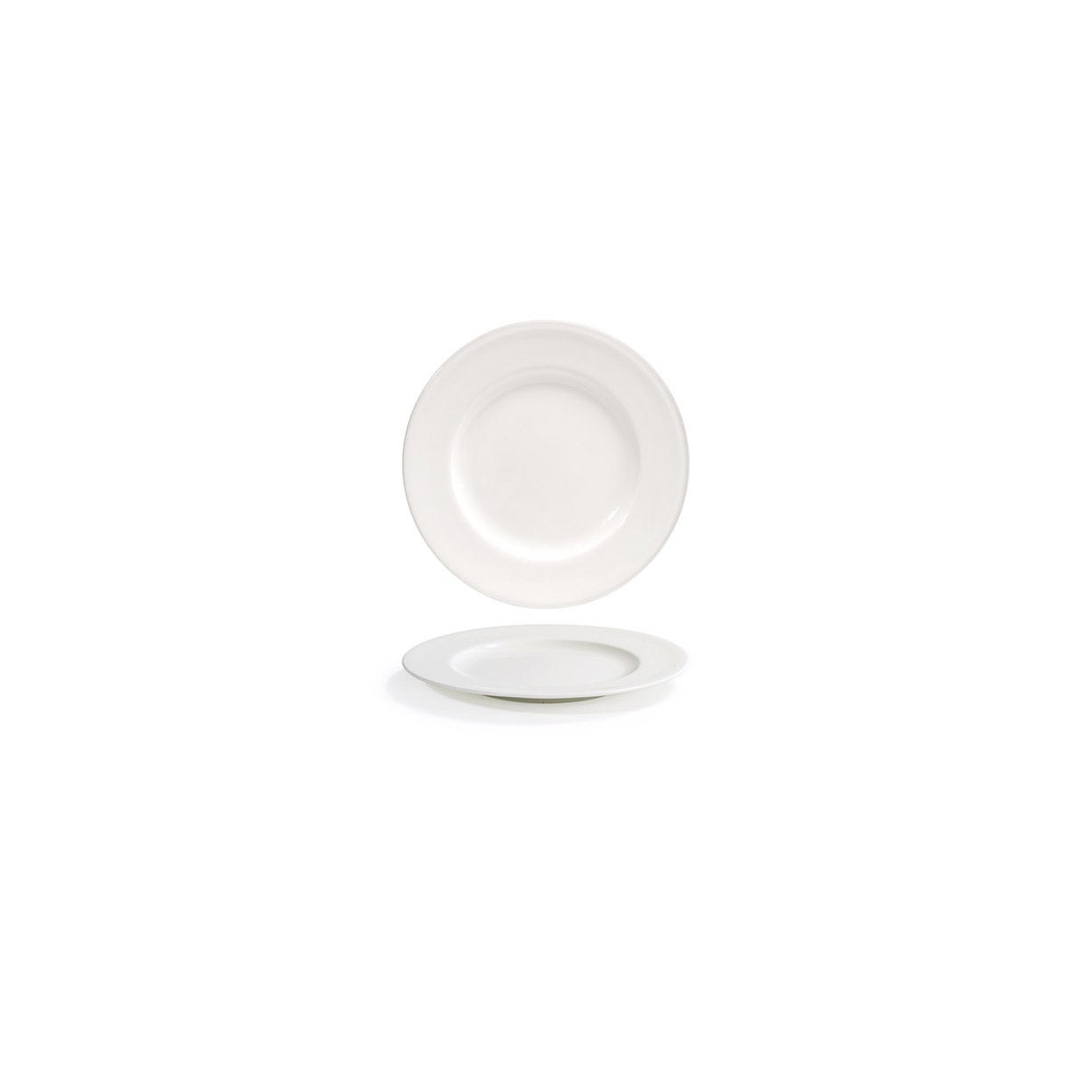 Plates, Rim, 6.25 Inch, White, Round,6 - 1 COUNT