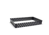 Organizer, Shallow, 20 x 12 x 2.75 Inch, Full-Size Dots, Matte Black, Metal,2 - 1 COUNT