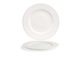 Plates, Rim, 10.62 Inch, White, Round,6 - 1 COUNT