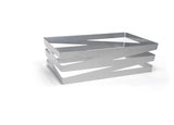 Organizer, Deep, 12 x 6 Inch Full-Size, Zig Zag, Silver, Metal,2 - 1 COUNT