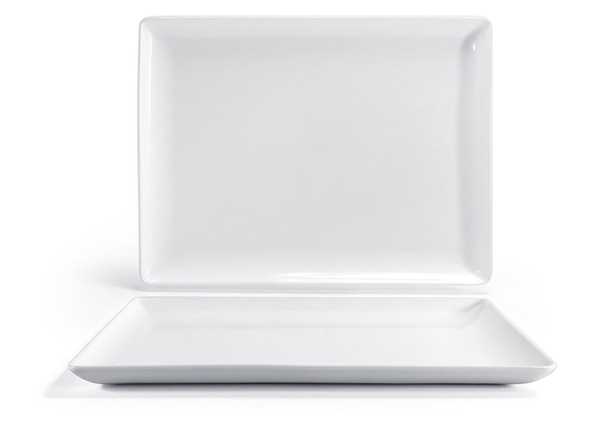 Platters, 17 x 13 Inch, White, Rectangular,2 - 1 COUNT