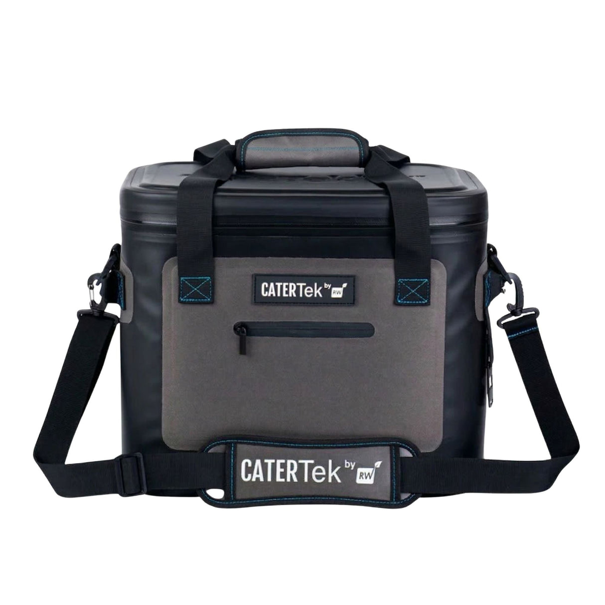 Coolers, Soft, Cater Tek 18.50 x 10.75 x 12.75 Inch, Insulated, Black & Gray, with Bottle Opener, Holds 30 Cans,1 - 1 EACH