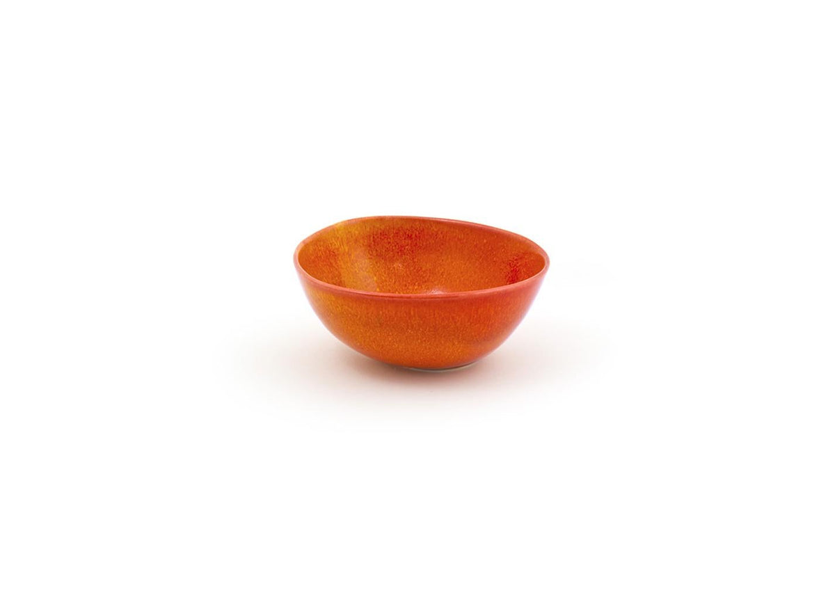 Bowls, Porcelain, 21 Ounce, 6 Inch, Blood Orange, Round,12 - 1 EACH