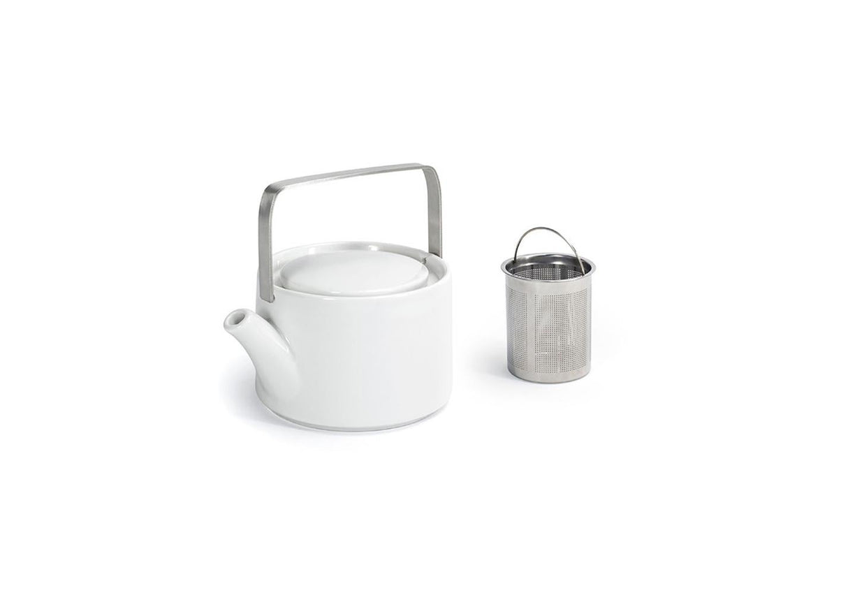 Teapots, 16 Ounce, Round, White, Porcelain,6 - 1 COUNT