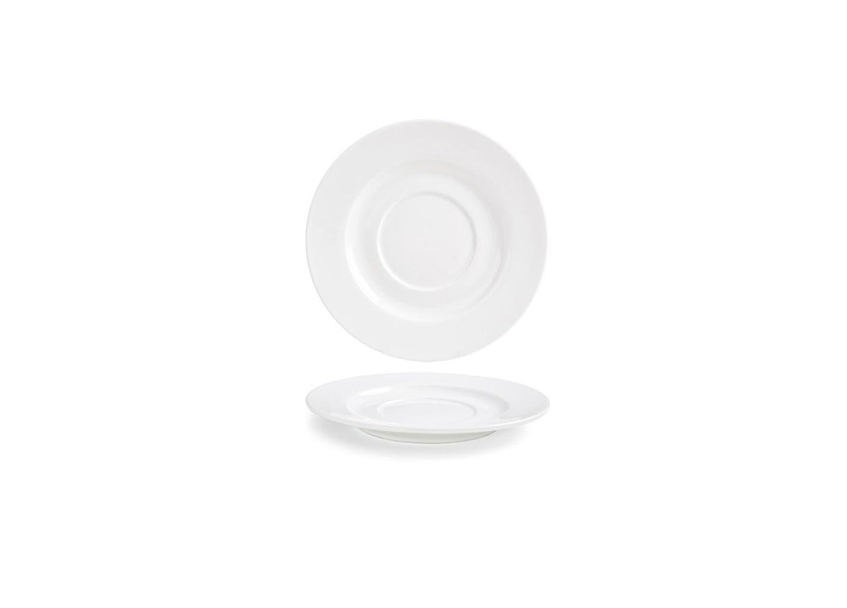 Saucers, Monaco, 8 Inch, White, Undecorated,12 - 1 EACH