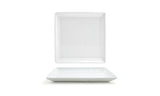 Plates, Mod, 10 Inch, White, Square, 10 Linear Inch,12 - 1 COUNT
