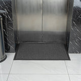 Floor Mat, Carpet, Comfy Feet, Heavy Duty, Gray, 36 x 24 Inch, Waffle, Polypropylene,1 - 1 EACH