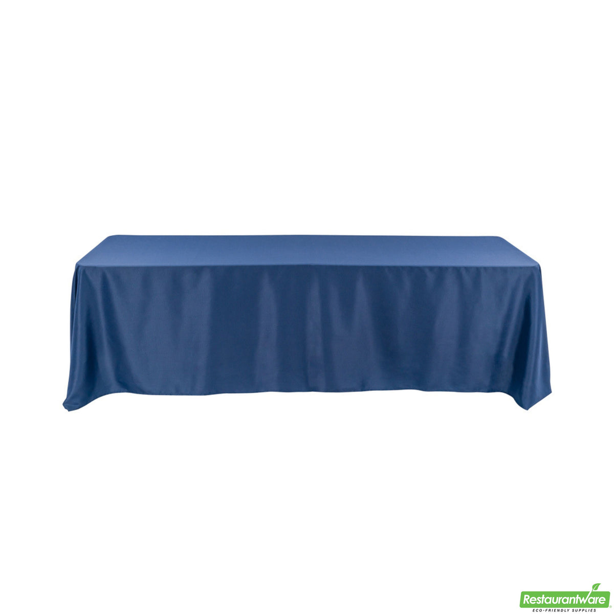 Table Covers, 90 x 132 Inch, Polyester, Blue, Rectangular, Hemmed,1 - 10 COUNT