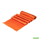 Table Runners, 12 x 108 Inch, Satin, Tangerine Orange,1 - 10 COUNT