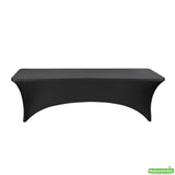 Table Covers, 96 x 30 Inch, Spandex, Black, Rectangular,1 - 10 COUNT
