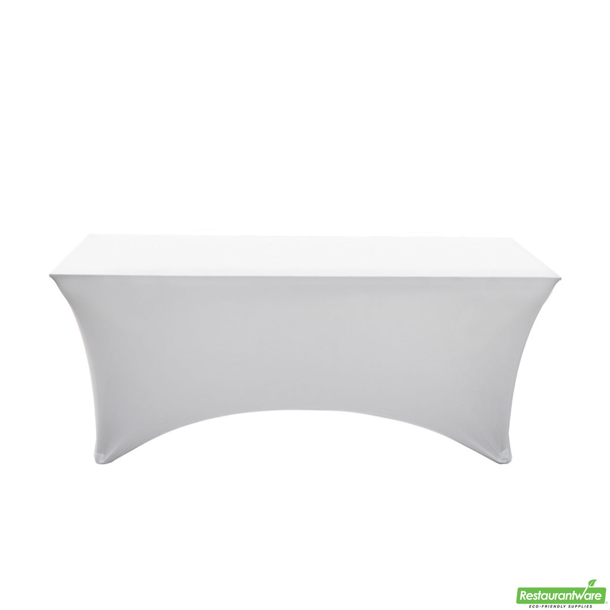 Table Covers, 72 x 30 Inch, Spandex, White, Rectangular,1 - 10 COUNT