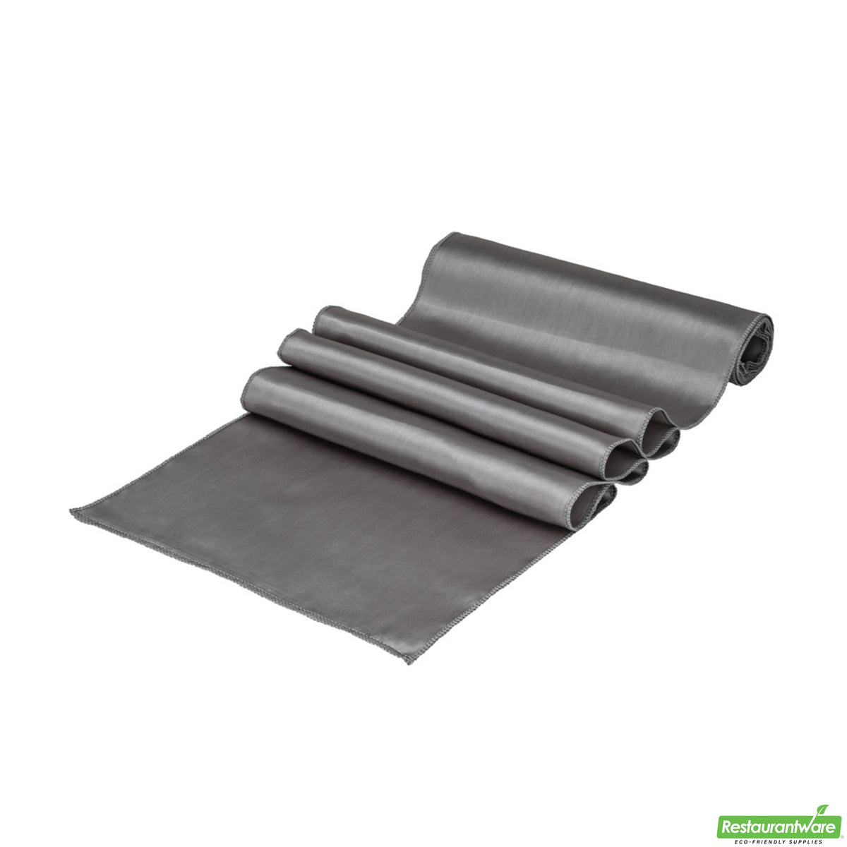 Table Runners, 12 x 108 Inch, Satin, Dark Gray,1 - 10 COUNT