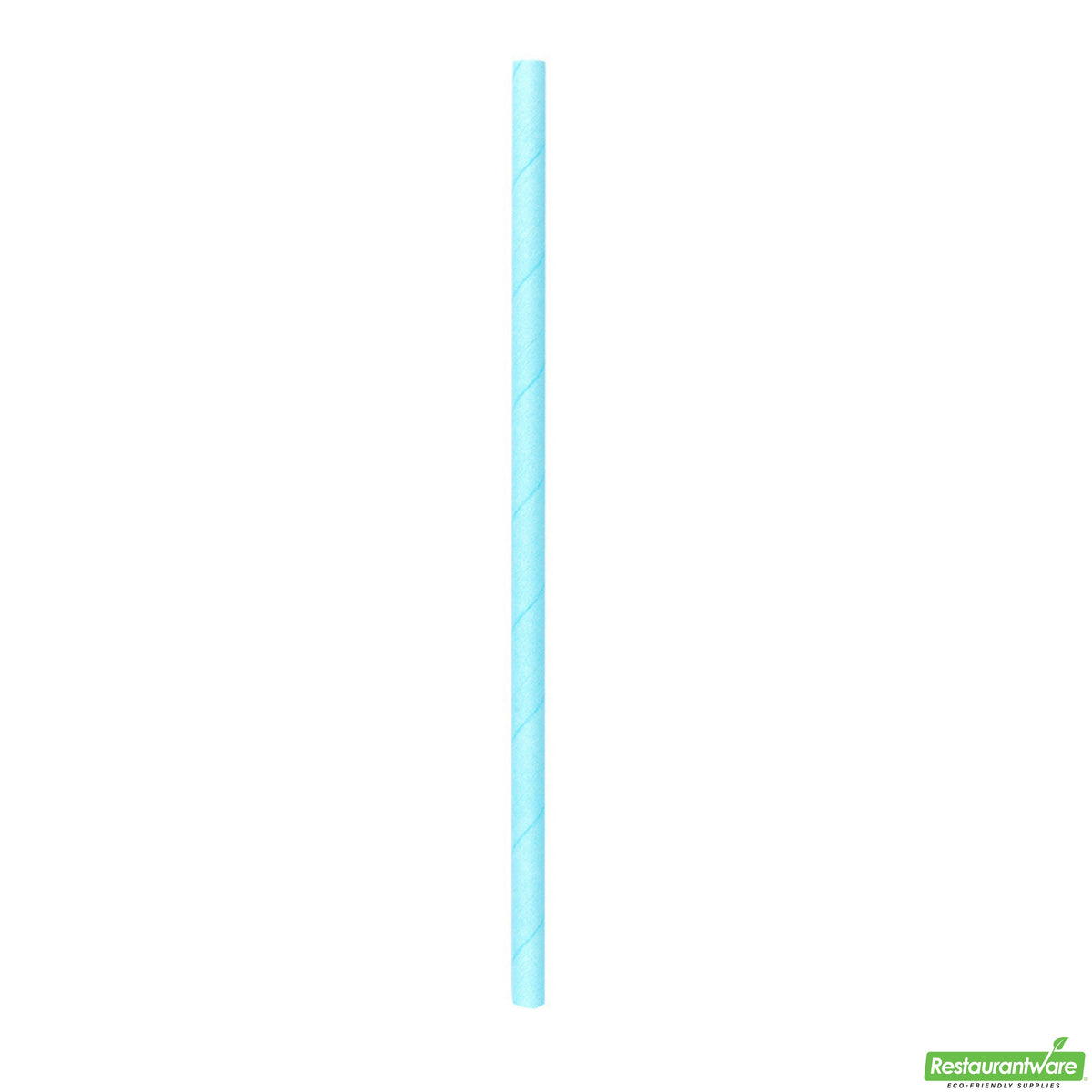 Straws, 7.75 Inch, Paper, Teal, Biodegradable, Sustainable,1 - 100 COUNT