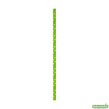 Straws, 7.75 Inch, Paper, Lime Green, with White Polka Dots, Biodegradeable,1 - 100 COUNT